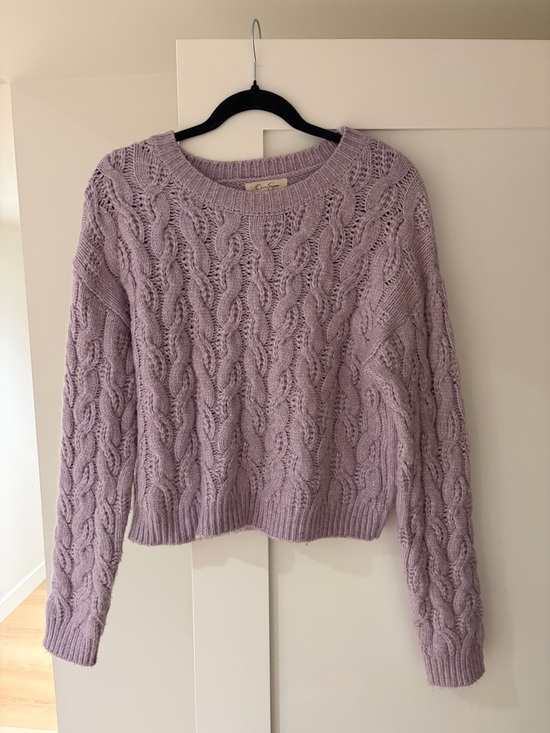 Jessica Simpson Sweaters - Jessica Simpson Lavender Cable Knit Sweater